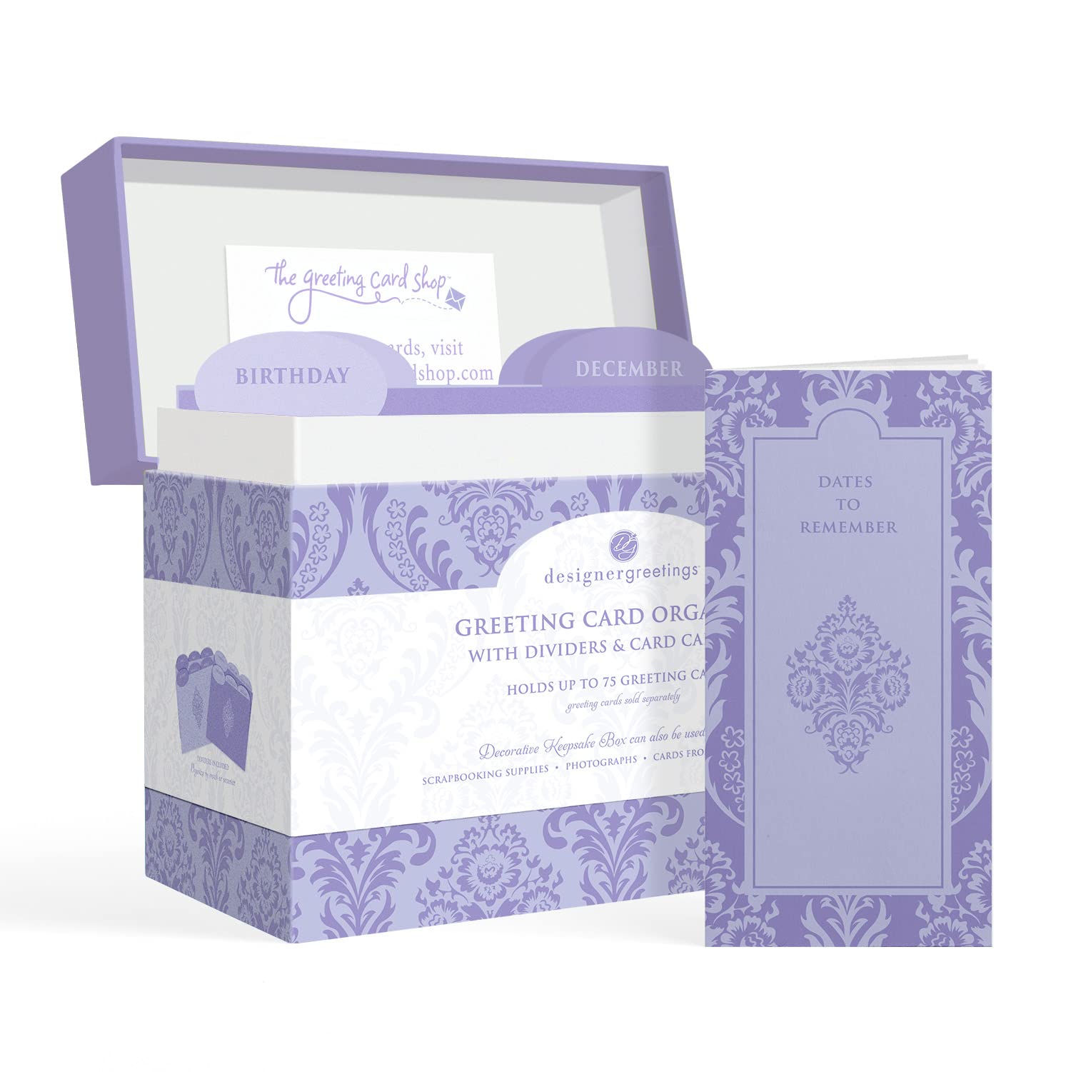 Amazon.com : Designer Greetings Greeting Card Organizer Box